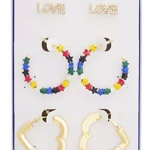 Madden Girl Women Earrings - 3 pairs